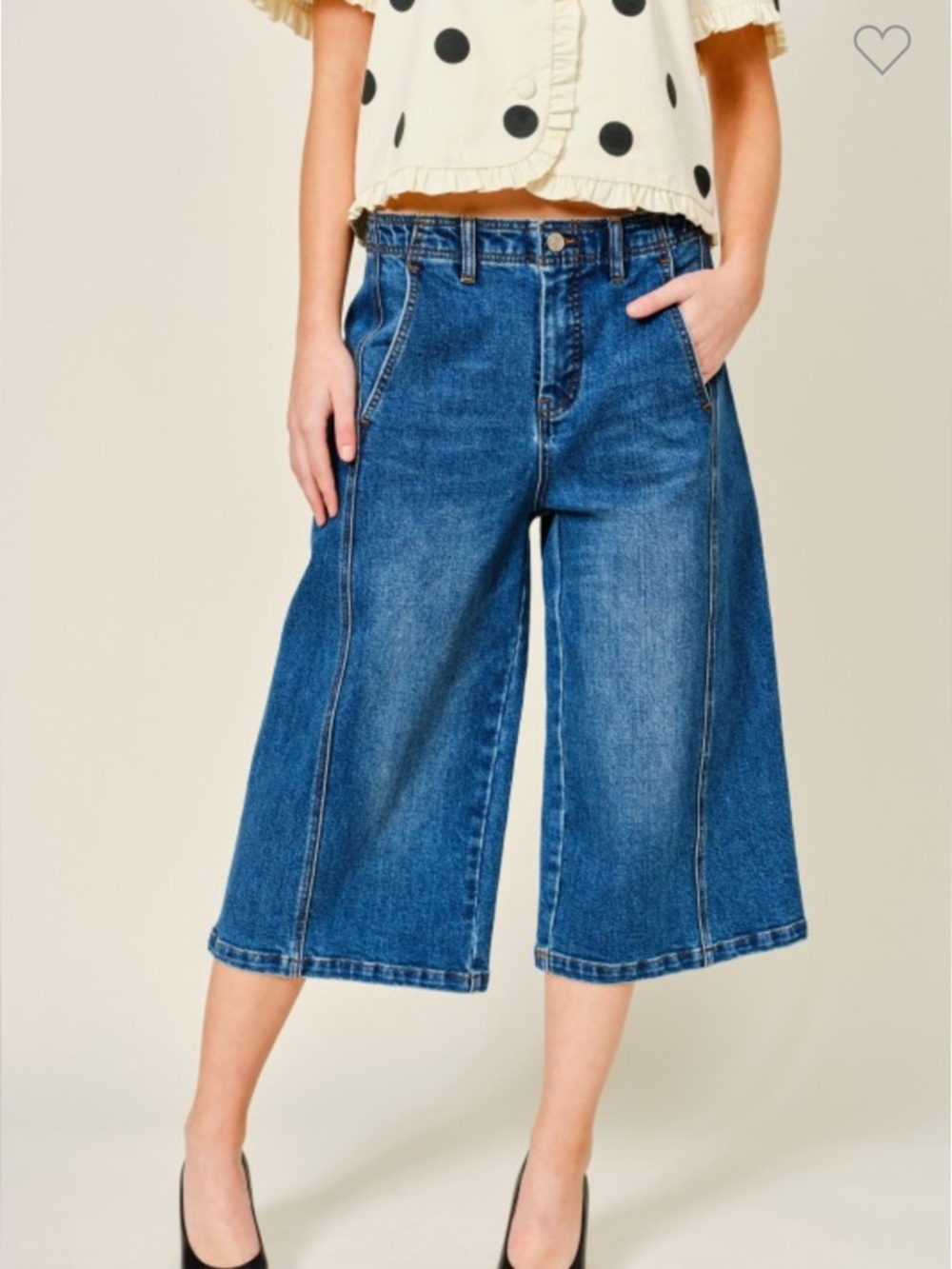 169. Side Line Bermuda denim shorts in dark wash - Picture 3 of 6
